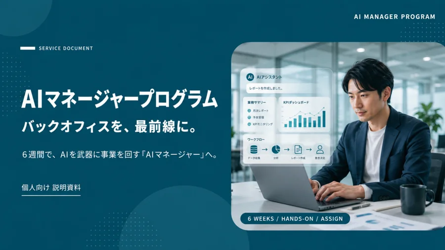 AIマネージャープログラム 説明資料
